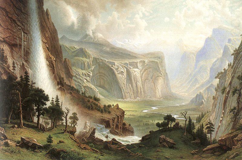 Albert Bierstadt The Domes of the Yosemites china oil painting image